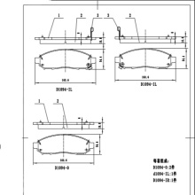 D1094 hi-q china  auto automobile brake pads  car brake disc and pards ceramic brake pads for NISSAN